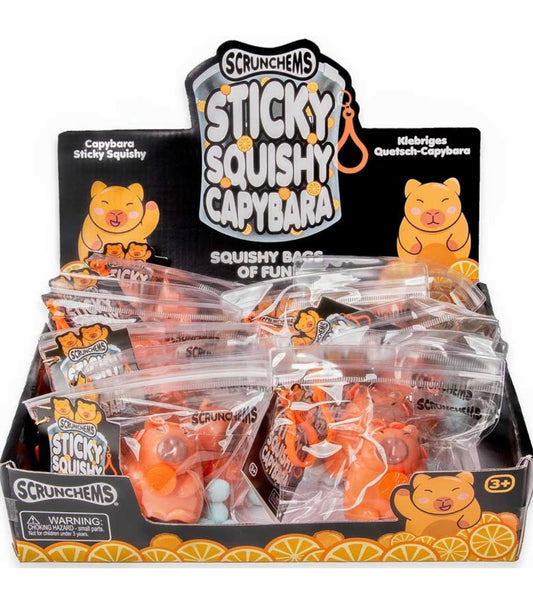 Sticky Squishy Capybara- Scrunchems