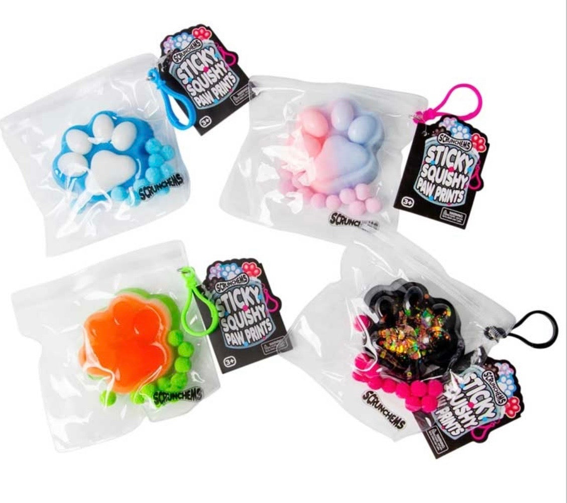 Scrunchems Sticky Squish Paw Prints